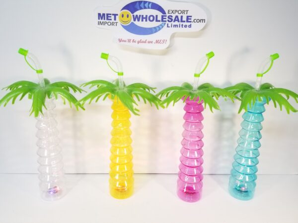 Colorful plastic drinking cups